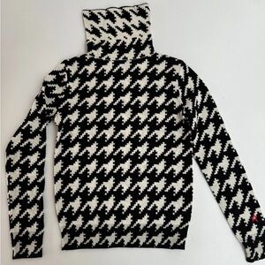 Perfect Moment HOUNDSTOOTH Merino Wool SKI Sweater S Small